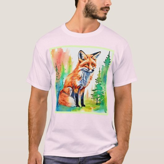 T-shirt Design de vue Forest Fox (Devant)