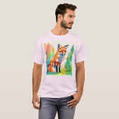 T-shirt Design de vue Forest Fox (Devant entier)