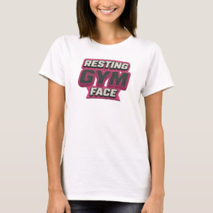 T-shirt Design d'énoncé UNIQUE DE VISAGE DE GYM AU REPOS