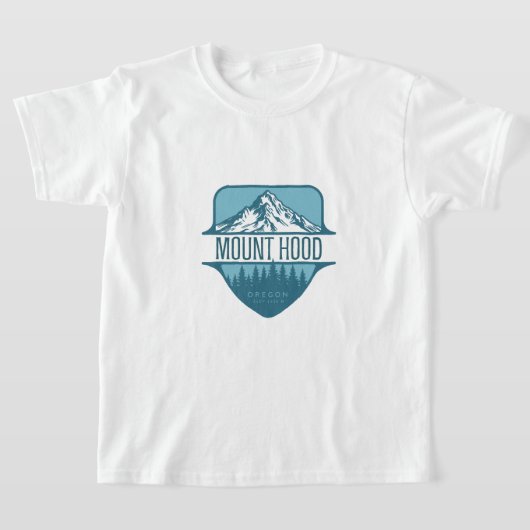 T-shirt Design des crêtes du mont Hood Oregon (Poser)