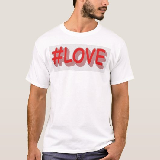 T-shirt Design d'expression mignon "#LOVE". Commandez dès (Devant)