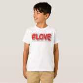T-shirt Design d'expression mignon "#LOVE". Commandez dès  (Devant entier)