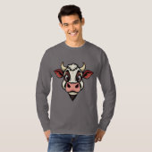 T-shirt Design d'impression de vache de dessin (Devant entier)