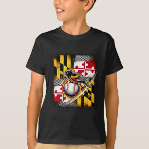 T-shirt Design D'Inspiration Drapeau Avec Oriole Et Vente
