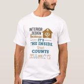 T-shirt Design d'intérieur parce que c'est l'intérieur qui (Devant)