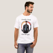 T-shirt Design drôle masculin (Devant entier)