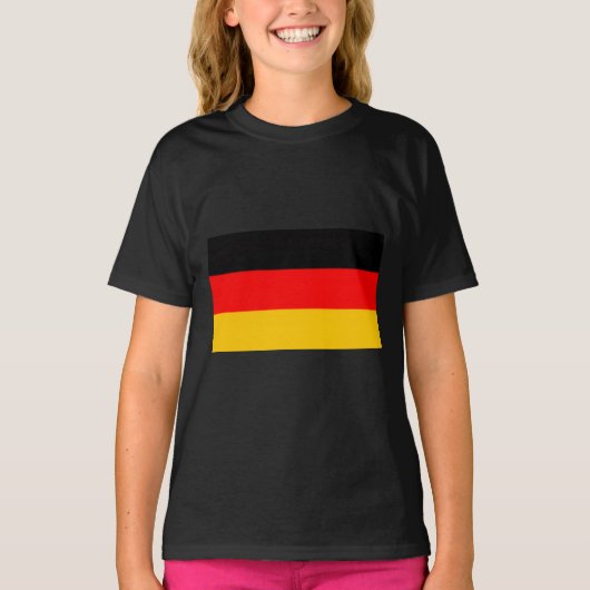 T-shirt Design du drapeau allemand (Devant)