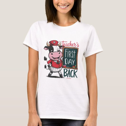 t-shirt design du premier jour de l'enseignant (Devant)