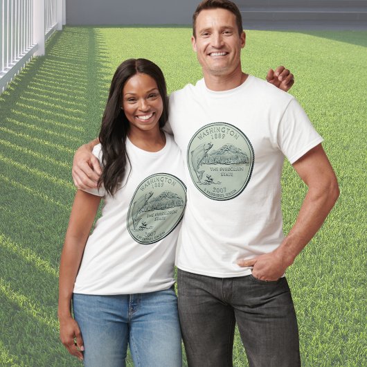 T-shirt Design du quartier d'état de Washington