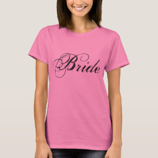 T-shirt Design élégant de script de mariée pour les cadeau