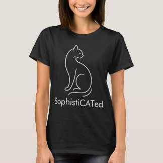 T-shirt Design élégant SophistiCATed minimaliste de chat