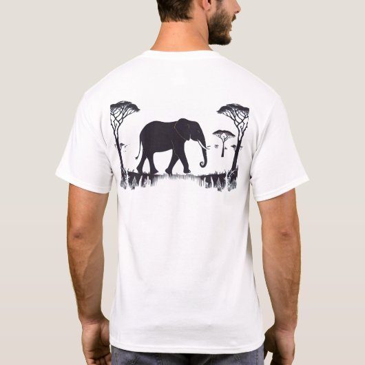 T-shirt Design éléphant (Dos)