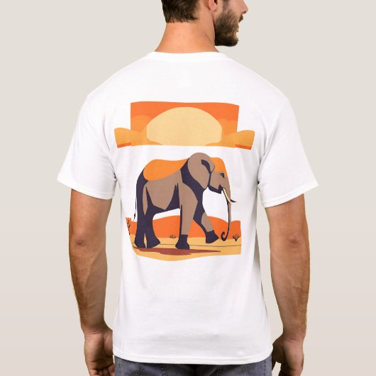 T-shirt Design éléphant 3 (Dos)