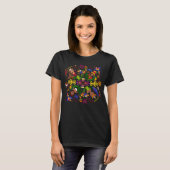 T-shirt Design exotique, magique et charmant Colombie moti (Devant entier)