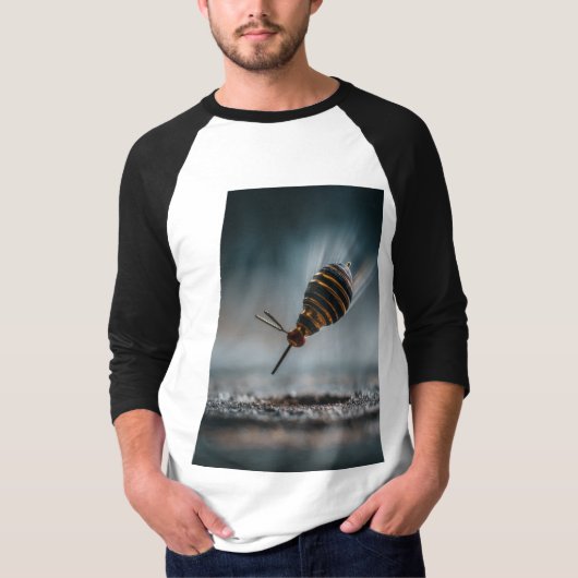 T-shirt Design fléchette abeille vol rapide et précis (Devant)