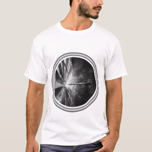 T-shirt Design fléchette cible halo noir et blanc impact