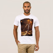 T-shirt Design fléchette dorée éclats et style déchiré (Devant entier)
