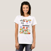 T-shirt Design floral avec verset bible (Devant entier)