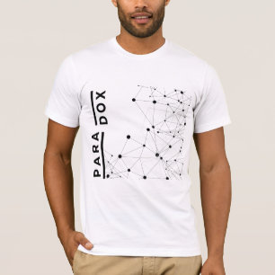 T-shirt Design géométrique élégant en polygone avec mot Pa