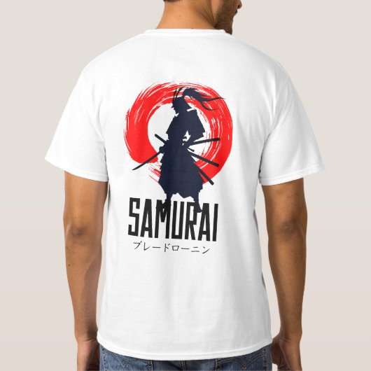 T-shirt Design graphique japonais Samurai (Dos)