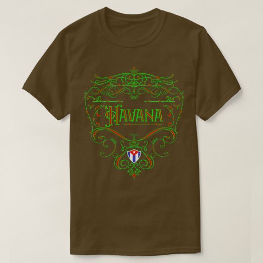 T-shirt Design Havana Vintage Neon (Design devant)