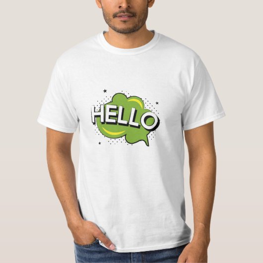 T-shirt Design Hello (Devant)