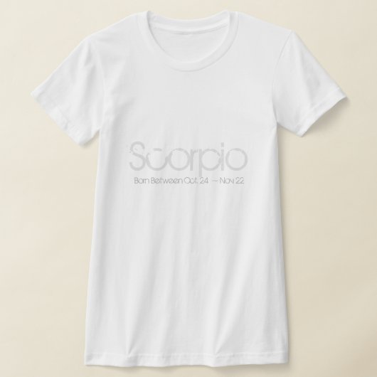 T-shirt Design Horoscope Scorpio (Poser)