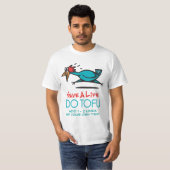 T-shirt Design humoristique de tofu (Devant entier)