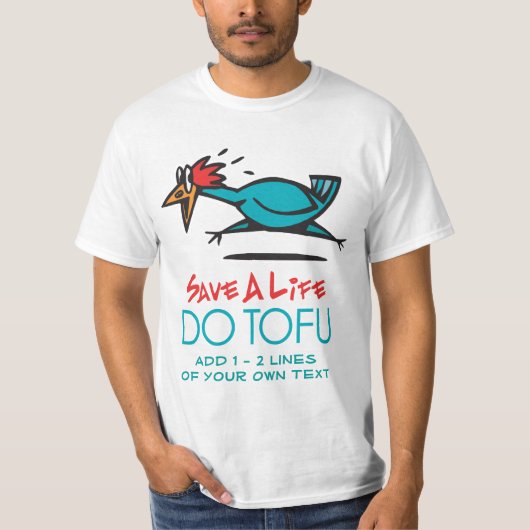 T-shirt Design humoristique de tofu (Devant)