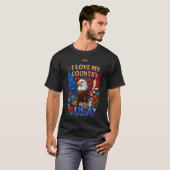 T-Shirt Design: I Love My Country - USA (Devant entier)