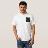 T-shirt Design Illustré Lion Sur La Poitrine Côtière Gauch (Devant entier)