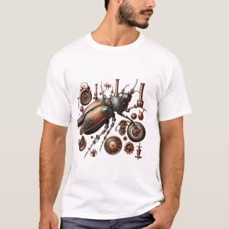 T-shirt Design Insects Steampunk