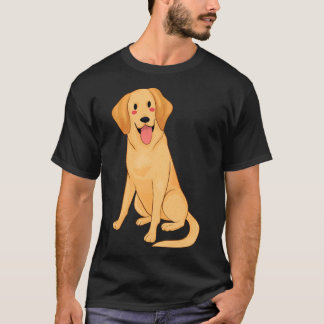 T-shirt Design Labrador jaune