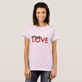 T-shirt design LOVE (Devant entier)