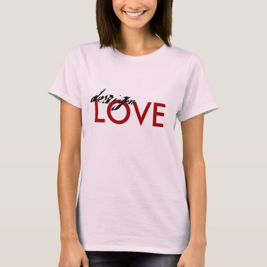 T-shirt design LOVE (Devant)