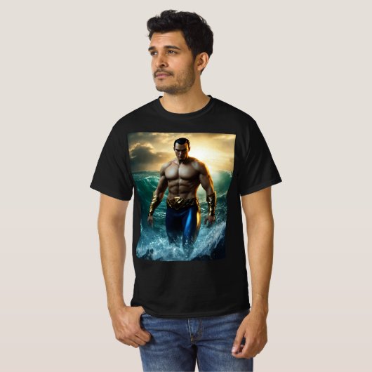 T-shirt Design majestueux de superhéros (Devant entier)