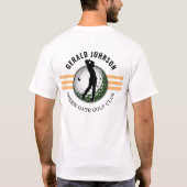 T-shirt Design minimaliste élégant de Golfeur (Dos)