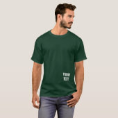 T-shirt Design moderne Ajouter du texte ici Mens Deep Fore (Devant entier)