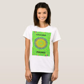 T-shirt Design Motif africain en vert et en or (Devant entier)