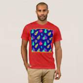 T-shirt Design Motif de fruits de néon vibreux (Devant entier)