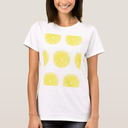 T-shirt Design motif de tranches de citron (Devant)
