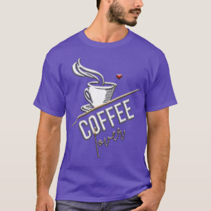 T-shirt Design noir Café parce que le meurtre est mal drôl