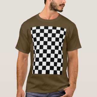 T-shirt Design numérique multicolore en noir et blanc