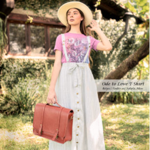 T-shirt - Design Ode to Love de la poète Adiela Ak