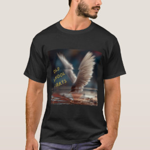 T-shirt Design Old School Darts fléchette rétro plume