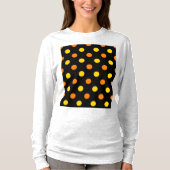 T-shirt Design Orange Jaune Sur Points noirs (Devant)