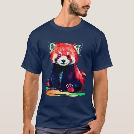 T-shirt Design Panda dynamique (Devant)