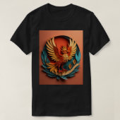 T-shirt Design Papier Phoenix (Design devant)