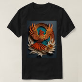 T-shirt Design Papier Phoenix (Design devant)