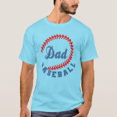 T-shirt Design personnalisé de papa de baseball (Devant)